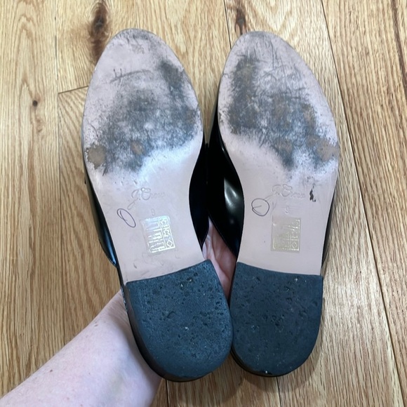 J. Crew Black Patent Leather Mules Loafers - Picture 4 of 5